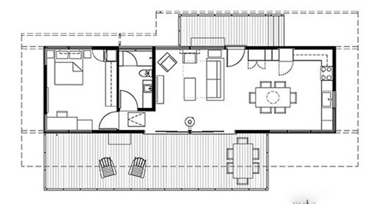 Cabanas pré-fabricadas para floresta