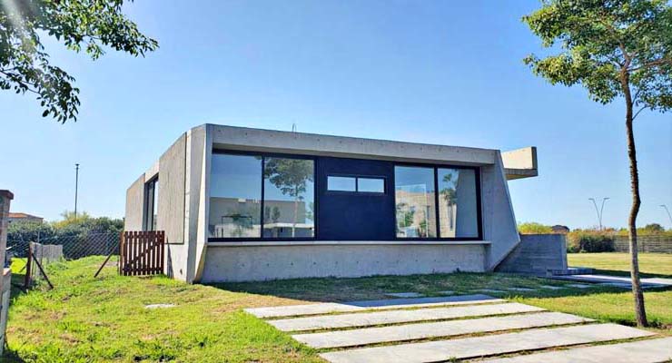 Casa pré-fabricada de concreto