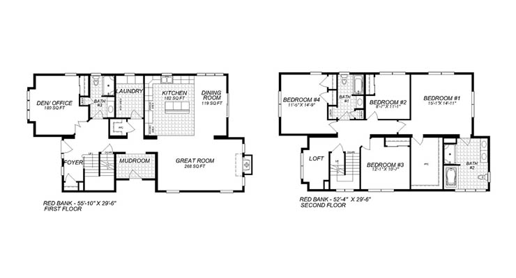 Plantais de casa pré-fabricada de 2 andares de tamanho grande