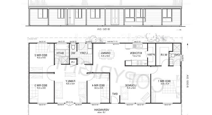 Plantas de um modelo de casa steel framing de um andar