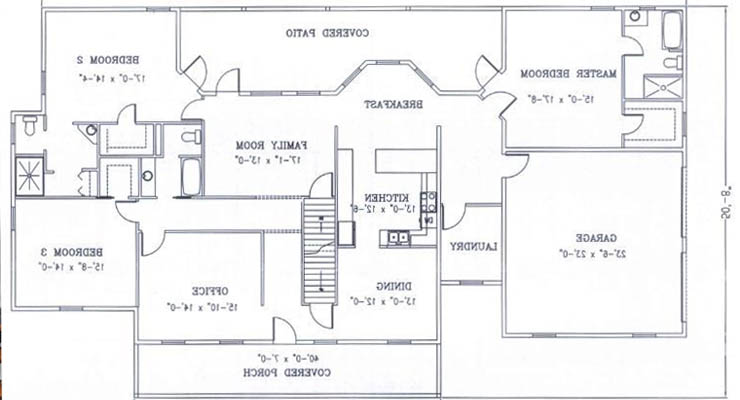 Plantas de uma casa steel framing estilo americano